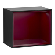 V&B Regalmodul Wandbeleuchtung Finion 41,8x35,6x27cm, Reg Peo m, bla m lacquer