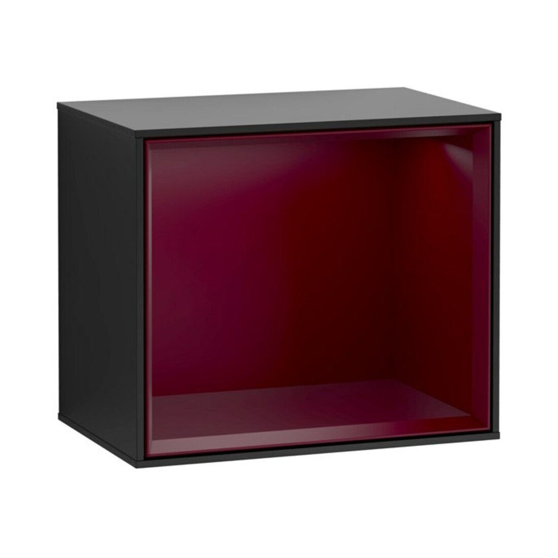 V&B Regalmodul Wandbeleuchtung Finion 41,8x35,6x27cm, Reg Peo m, bla m lacquer