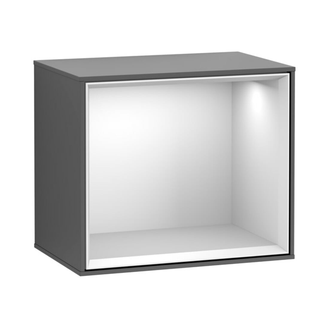 V&B Regalmodul Wandbeleuchtung Finion 41,8x35,6x27cm, Reg wh. m, Anthrac. matt