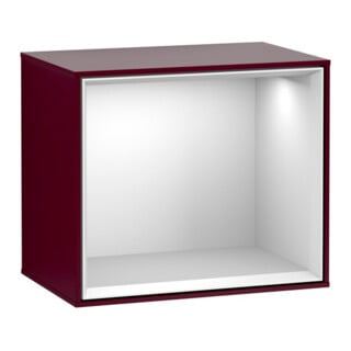 V&B Regalmodul Wandbeleuchtung Finion 41,8x35,6x27cm, Reg wh. Matt, Peony Matt
