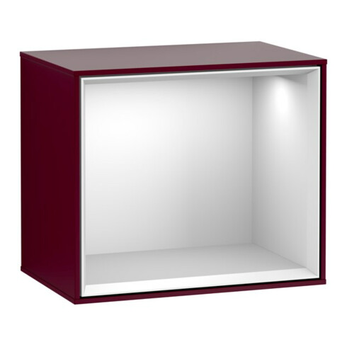 V&B Regalmodul Wandbeleuchtung Finion 41,8x35,6x27cm, Reg wh. Matt, Peony Matt