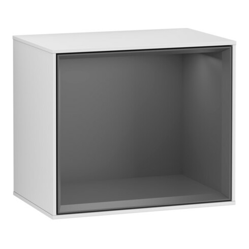 V&B Regalmodul Wandbeleuchtung Finion 41,8x35,6x27cm, Rg Anthrac. m, wh. m Lac