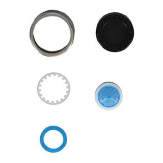 V&B Régulateur de jet 30x30mm, complet, acier inox massif