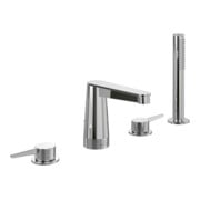 V&B Robinet de bord de baignoire à quatre trous Conum avec douchette, chrome