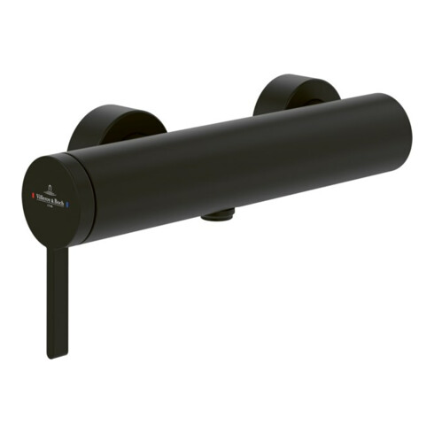 V&B Robinet de douche monocommande Dawn avec clapet anti-retour, montage mural, noir mat