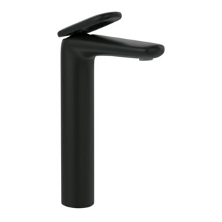 V&B Robinet de lavabo 2 trous ANTAO, bec relevé, vidage à pression, noir mat