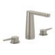 V&B Robinet de lavabo 3 trous Conum sans garniture de vidage, nickel brossé noir-1