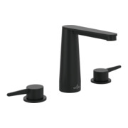 V&B Robinet de lavabo 3 trous Conum sans garniture de vidage, noir mat