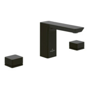 V&B Robinet de lavabo 3 trous Subway 3.0 sortie fixe, sans garniture, noir mat