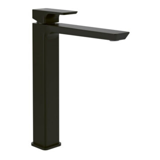V&B Robinet de lavabo monocommande Subway 3.0 surélevé, sans garniture de vidage, noir mat