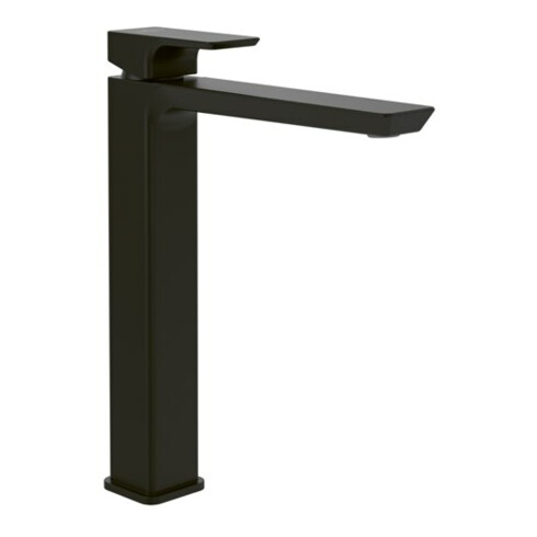 V&B Robinet de lavabo monocommande Subway 3.0 surélevé, sans garniture de vidage, noir mat