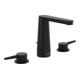 V&B Robinet lavabo 3 trous Conum avec garniture de vidage, noir mat-1