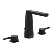 V&B Robinet lavabo 3 trous Conum avec garniture de vidage, noir mat