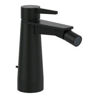V&B Robinet mitigeur bidet Conum avec vidage à tirette, noir mat