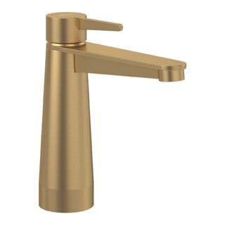 V&B Robinet mitigeur lavabo Conum sans garniture de vidage, or brossé