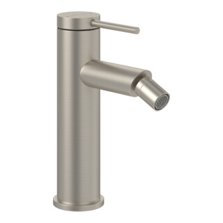 V&B Robinet mitigeur pour bidet Loop & Friends avec vidage à tirette, nickel brossé mat