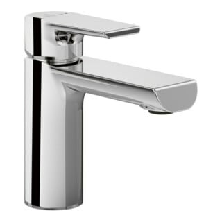 V&B Robinet monocommande Liberty pour lavabo avec tirette, régulateur réglable, chrome