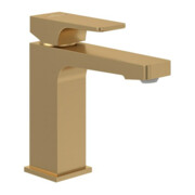 V&B Robinet monocommande pour lavabo ARCHITECTURA SQUARE avec vidage à tirette, or brossé