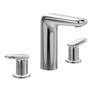 V&B Robinetterie lavabo 3 trous ANTAO bec fixe, avec vidage à pression, chrome