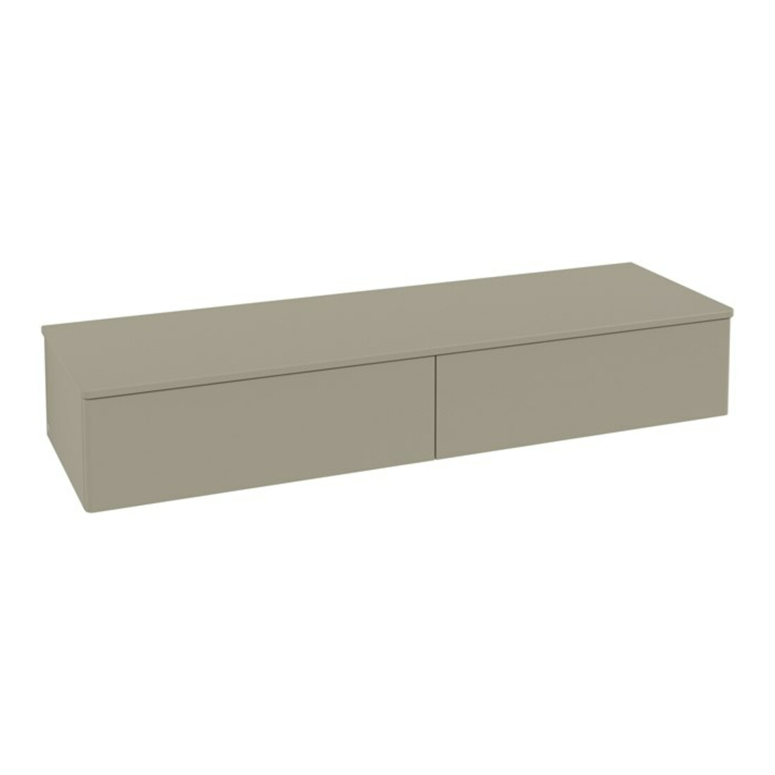 V&B SB avec structure frontale, éclairage Antao 160x26,8x50cm, WBP botti., blanc m Lac