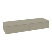 V&B SB mit Frontstruktur, mit Beleuchtung Antao 160x26,8x50cm, WBP-farbe Lac, wh. m Lac