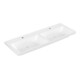 V&B Schrank-Doppelwaschtisch Subway 3.0 130x47cm, eck., m je 1 HL/o ÜL, weiß-1