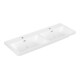 V&B Schrank-Doppelwaschtisch Subway 3.0 130x47cm, ek, m je 1 HL/m. Ü, st. wh. C+-3
