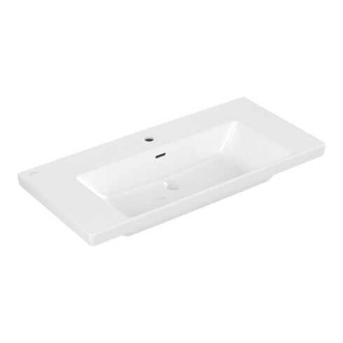 V&B Schrank-Waschtisch Subway 3.0 100x47cm, eck., m 1 HL/mit ÜL, weiß