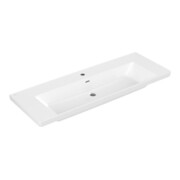 V&B Schrank-Waschtisch Subway 3.0 130x47cm, eck., m 1 HL/mit ÜL, weiß