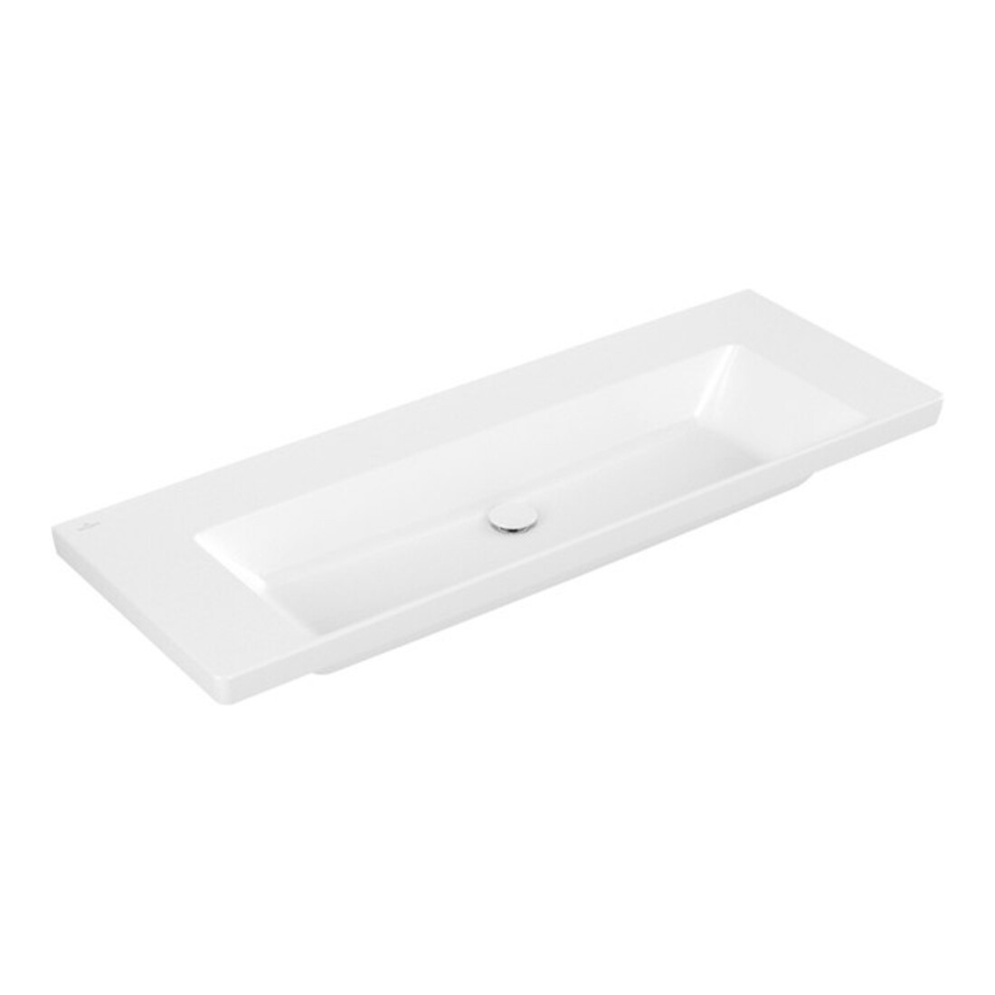 V&B Schrank-Waschtisch Subway 3.0 130x47cm, eck., o. HL/o Überlauf, weiß
