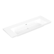 V&B Schrank-Waschtisch Subway 3.0 130x47cm, eckig, mit Überlauf, weiß