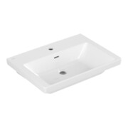 V&B Schrank-Waschtisch Subway 3.0 65x47cm, eck., m 1 HL/mit Überlauf, weiß-1