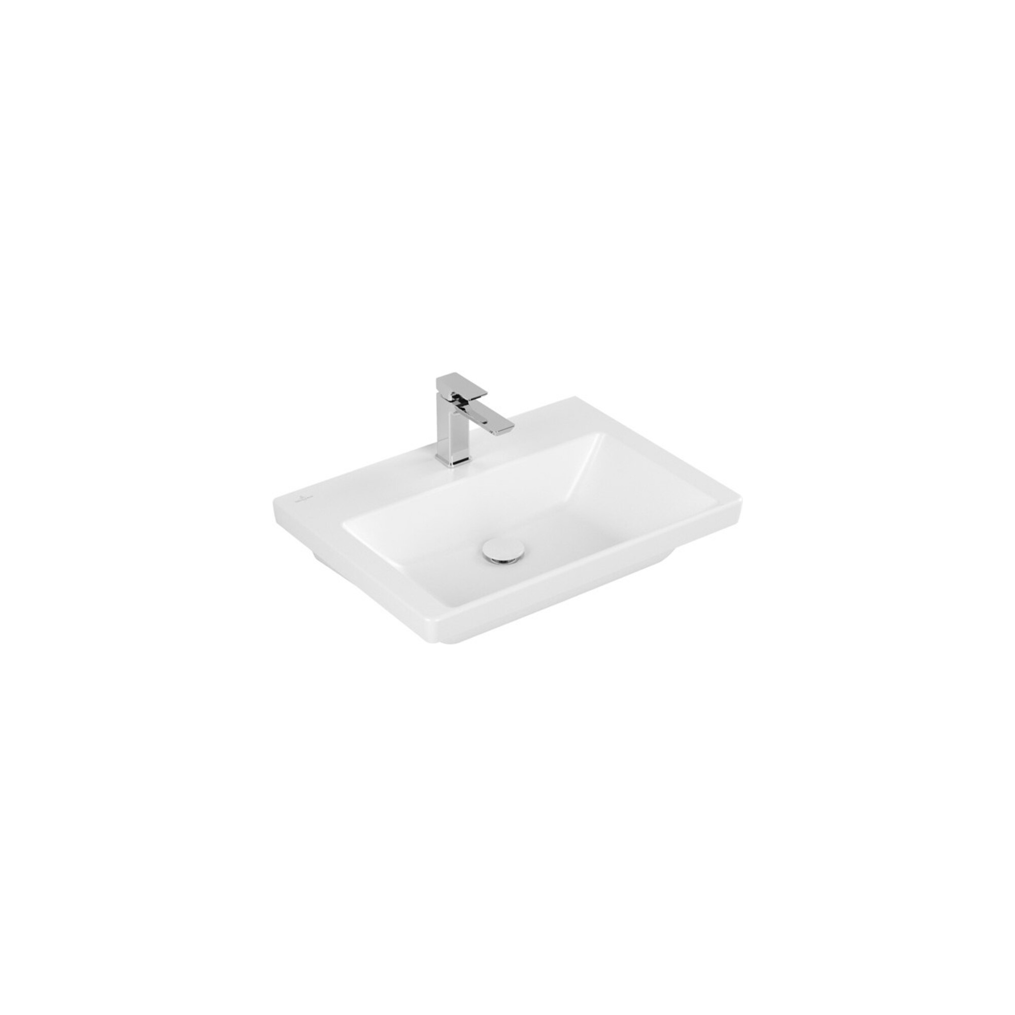 V&B Schrank-Waschtisch Subway 3.0 65x47cm, eck., m 1 HL/o ÜL, st. wh. C+ ; Villeroy & Boch