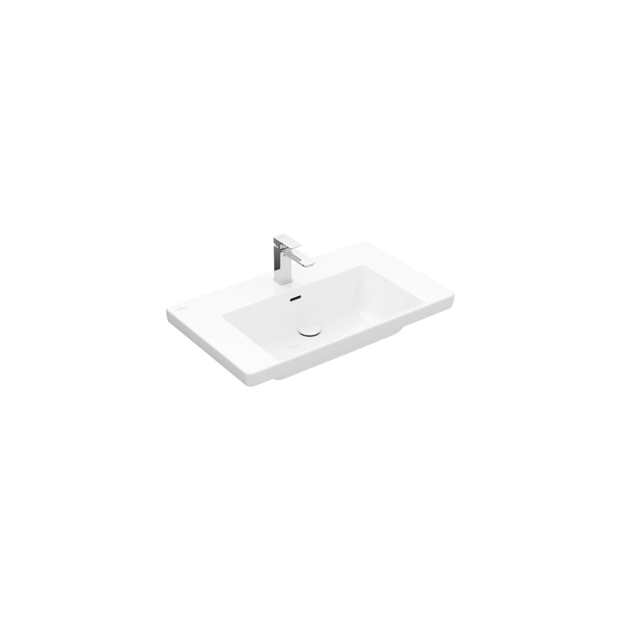 V&B Schrank-Waschtisch Subway 3.0 80x47cm, eck., m 1 HL/mit ÜL, we C-plus ; Villeroy & Boch