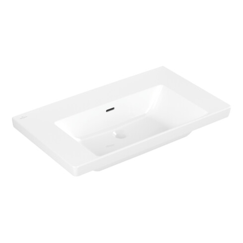 V&B Schrank-Waschtisch Subway 3.0 80x47cm, eck., mit Überlauf, weiß C-plus
