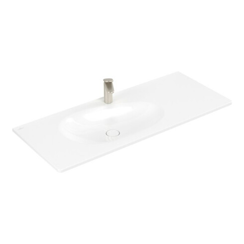 V&B Schrankwaschtisch Antao 120x50cm, eck., 1 HL, o. ÜL, weiß C-plus