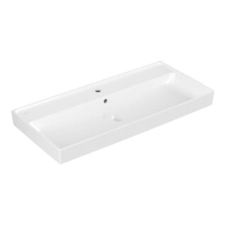 V&B Schrankwaschtisch Collaro 100x47cm, mit Überlauf, weiß C-plus