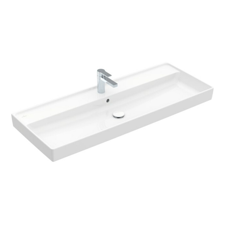 V&B Schrankwaschtisch Collaro 120x47cm, mit Überlauf, weiß