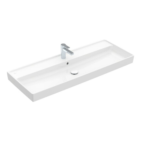 V&B Schrankwaschtisch Collaro 120x47cm, mit Überlauf, weiß C-plus