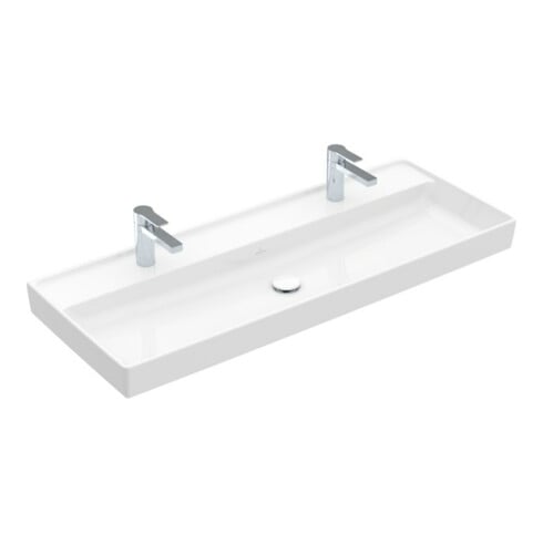 V&B Schrankwaschtisch Collaro 120x47cm, ohne Überlauf, weiß C-plus