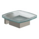 V&B Seifenspender Elements Striking brosse. ni. bleue, 120x106x45ml, Verre satiné-1