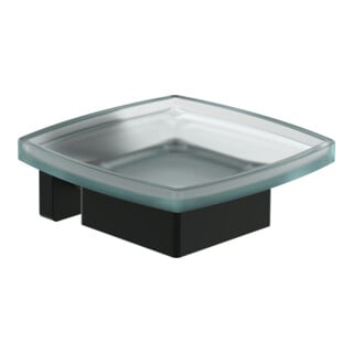 V&B Seifenspender Elements Striking matt black, 120x106x45ml, Glas satiniert