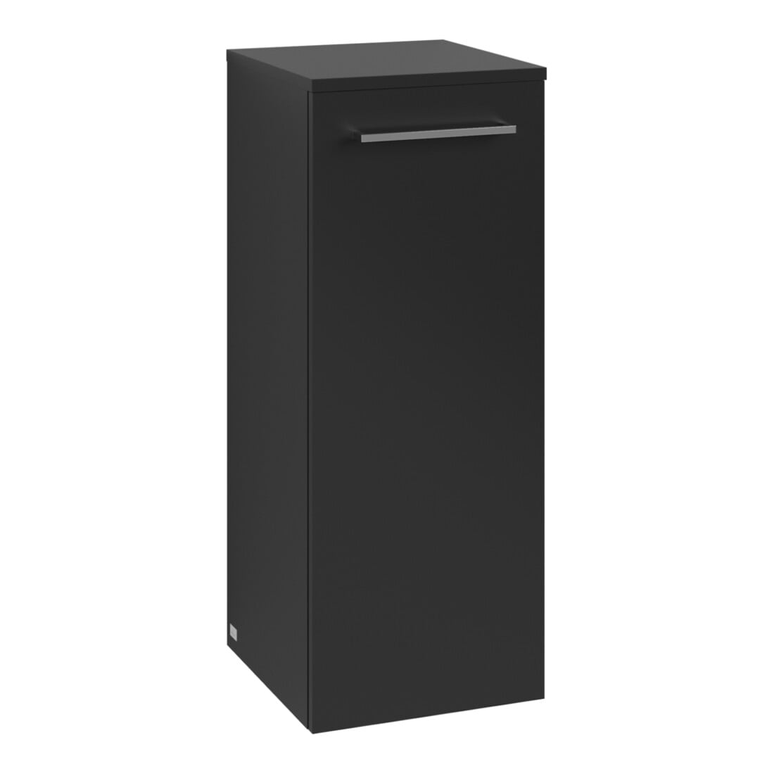 V&B Seitenschrank Avento 35x89x40,5cm, 1 T, l, G vc gl., volc bla
