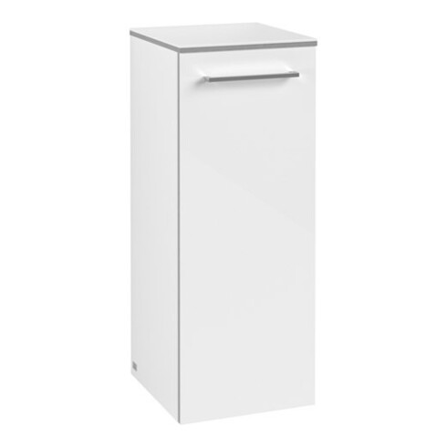 V&B Seitenschrank Avento 35x89x40,5cm, 1 T, r, G vc g, cryst wh.