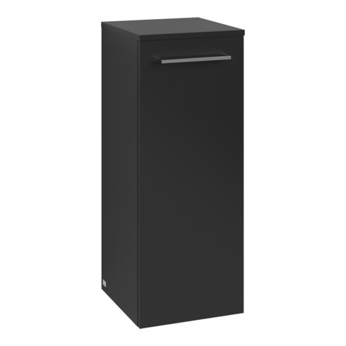 V&B Seitenschrank Avento 35x89x40,5cm, 1 T, r, G vc gl., volc bla