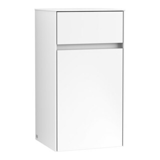 V&B Seitenschrank Collaro 40,4x74,8x34,9cm, Anschl li, white matt