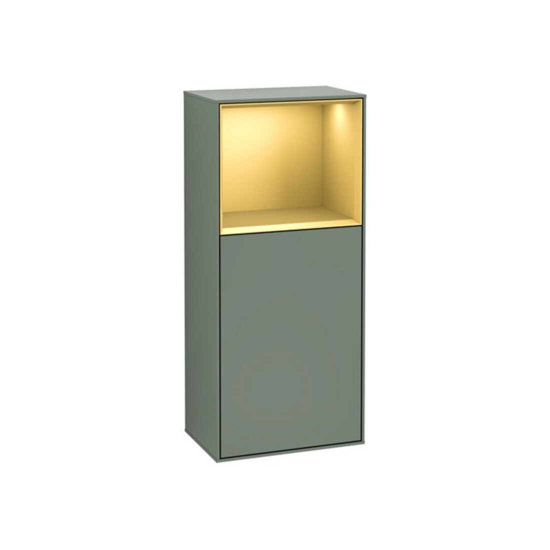 V&B Seitenschrank Finion 41,8x93,6cm, l, Reg ob gol m, Oli. m Lac