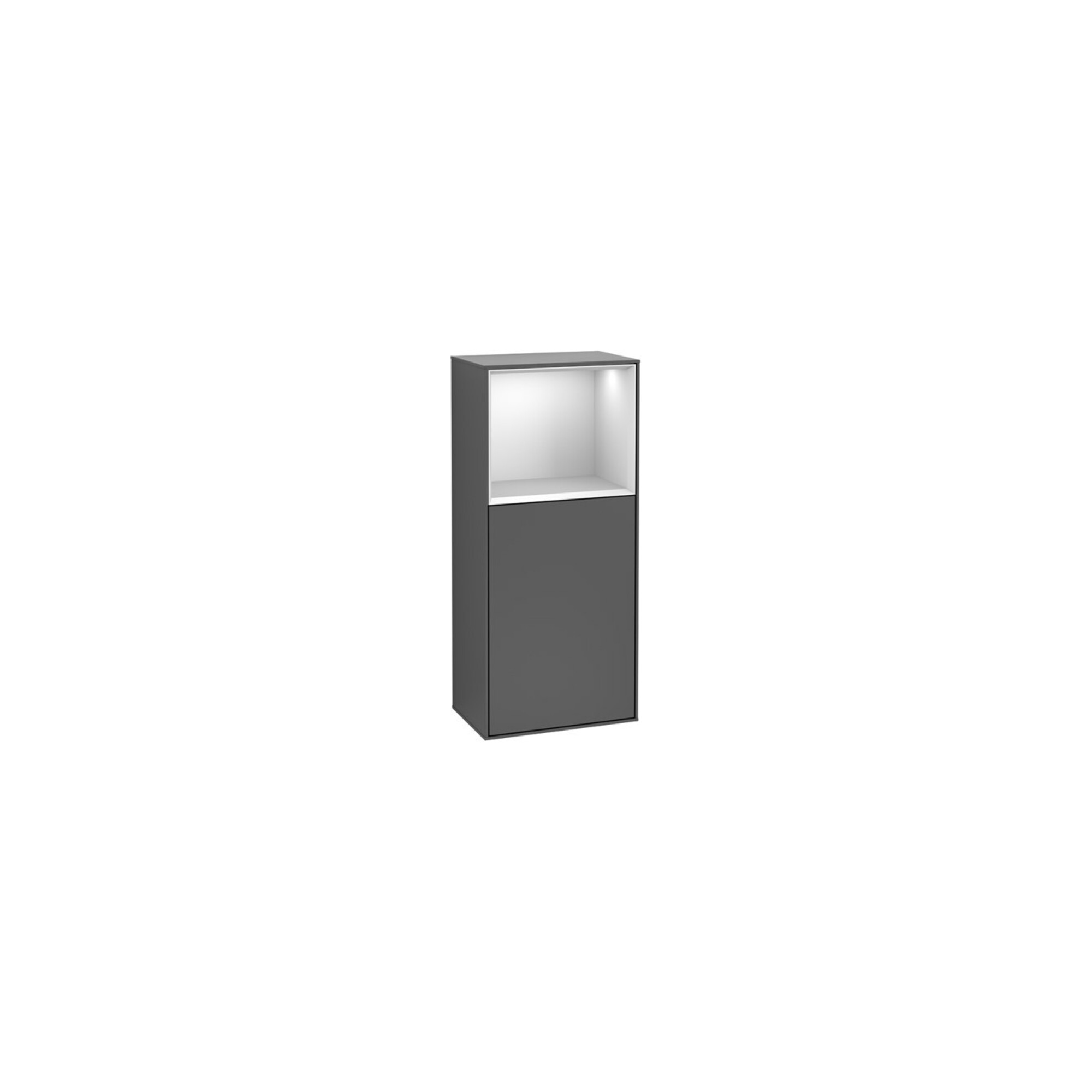 V&B Seitenschrank Finion 41,8x93,6cm, l, Rg o A m, si Gr m Lac ; Villeroy & Boch