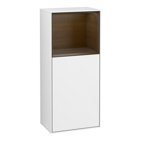 V&B Seitenschrank Finion 41,8x93,6cm, l, Rg o wa ven, glo wh. Lac