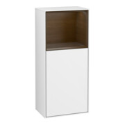 V&B Seitenschrank Finion 41,8x93,6cm, l, Rg o wa ven, glo wh. Lac